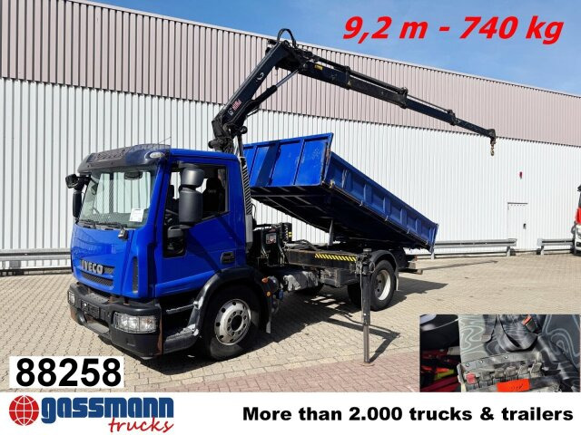 Iveco EuroCargo ML120E28K 4x2 mit Kran Hiab XS088 ES-3 - Kallurauto, Kraanaga veoauto: pilt 1 Iveco EuroCargo ML120E28K 4x2 mit Kran Hiab XS088 ES-3 - Kallurauto, Kraanaga veoauto: pilt 1