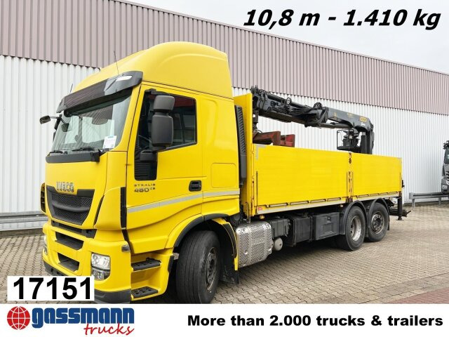 Iveco Stralis AS260SY48 6x2/4, Kran Palfinger PK18001L - Madelveok/ Platvormveok, Kraanaga veoauto: pilt 1 Iveco Stralis AS260SY48 6x2/4, Kran Palfinger PK18001L - Madelveok/ Platvormveok, Kraanaga veoauto: pilt 1