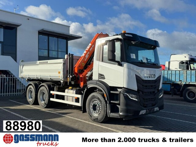 Iveco X-Way AD300X46Z 6x4 mit Kran Atlas AK 206.4E-A2, - Kallurauto, Kraanaga veoauto: pilt 1 Iveco X-Way AD300X46Z 6x4 mit Kran Atlas AK 206.4E-A2, - Kallurauto, Kraanaga veoauto: pilt 1
