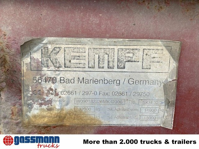 Kempf SKM 32/2 Stahlmulde ca. 24m³, Liftachse, - Kallur-poolhaagis: pilt 4 Kempf SKM 32/2 Stahlmulde ca. 24m³, Liftachse, - Kallur-poolhaagis: pilt 4