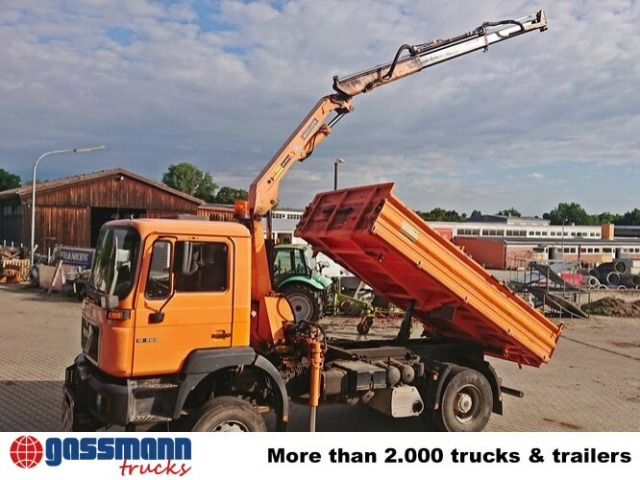 MAN 19.293 4x4 BL mit Kran Meiller MK77RS2 - Kallurauto, Kraanaga veoauto: pilt 3 MAN 19.293 4x4 BL mit Kran Meiller MK77RS2 - Kallurauto, Kraanaga veoauto: pilt 3