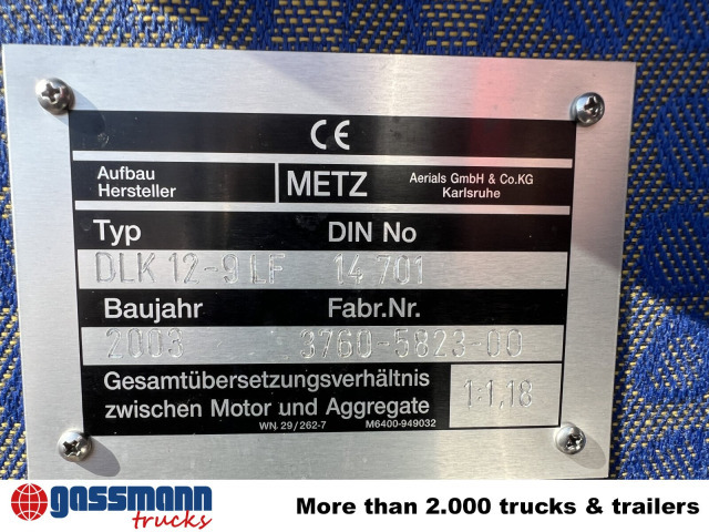 MAN LE 15.255 4x2 LLC Doka, Metz DLA-K 12/9 - Kiirabiauto: pilt 4 MAN LE 15.255 4x2 LLC Doka, Metz DLA-K 12/9 - Kiirabiauto: pilt 4