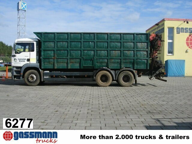MAN TGA 26.413 BB 6x4 Kran Heckkran Jonsered 1020 - Metsaveok, Kraanaga veoauto: pilt 1 MAN TGA 26.413 BB 6x4 Kran Heckkran Jonsered 1020 - Metsaveok, Kraanaga veoauto: pilt 1