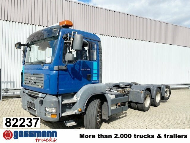 MAN TGA 35.480 8x4-4 BL, Lift-/Lenkachse - Kabiinišassiiga veoauto: pilt 1 MAN TGA 35.480 8x4-4 BL, Lift-/Lenkachse - Kabiinišassiiga veoauto: pilt 1