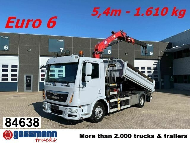 MAN TGL 12.180 4X2 BL mit Kran HMF 900-K1 - Kallurauto, Kraanaga veoauto: pilt 1 MAN TGL 12.180 4X2 BL mit Kran HMF 900-K1 - Kallurauto, Kraanaga veoauto: pilt 1