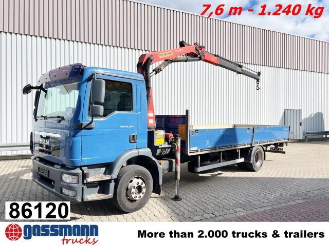 MAN TGM 15.250/340 4X2 BL mit Kran Palfinger PK - Madelveok/ Platvormveok, Kraanaga veoauto: pilt 1 MAN TGM 15.250/340 4X2 BL mit Kran Palfinger PK - Madelveok/ Platvormveok, Kraanaga veoauto: pilt 1