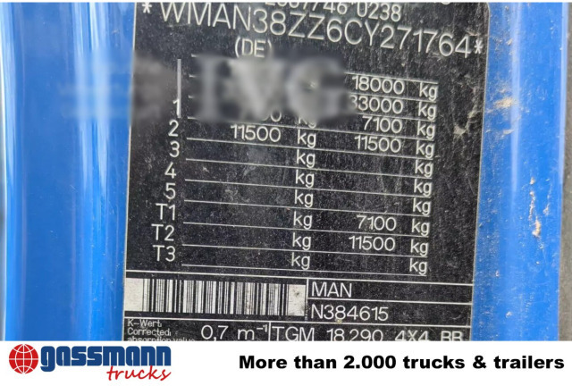 MAN TGM 18.290 4X4 BB, EEV, Heckkran Atlas AK - Kallurauto, Kraanaga veoauto: pilt 2 MAN TGM 18.290 4X4 BB, EEV, Heckkran Atlas AK - Kallurauto, Kraanaga veoauto: pilt 2