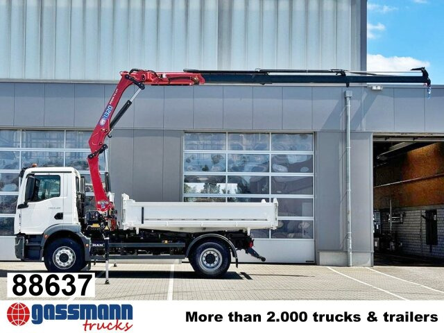 MAN TGM 18.320 4x2, Kran HMF 1320 K3, Funk - Kallurauto, Kraanaga veoauto: pilt 1 MAN TGM 18.320 4x2, Kran HMF 1320 K3, Funk - Kallurauto, Kraanaga veoauto: pilt 1