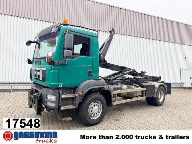 MAN TGM 18.340 4x4 BB, Hiab LHT 19046 Abrollkipper, - Konkstõstukiga veoauto: pilt 1 MAN TGM 18.340 4x4 BB, Hiab LHT 19046 Abrollkipper, - Konkstõstukiga veoauto: pilt 1