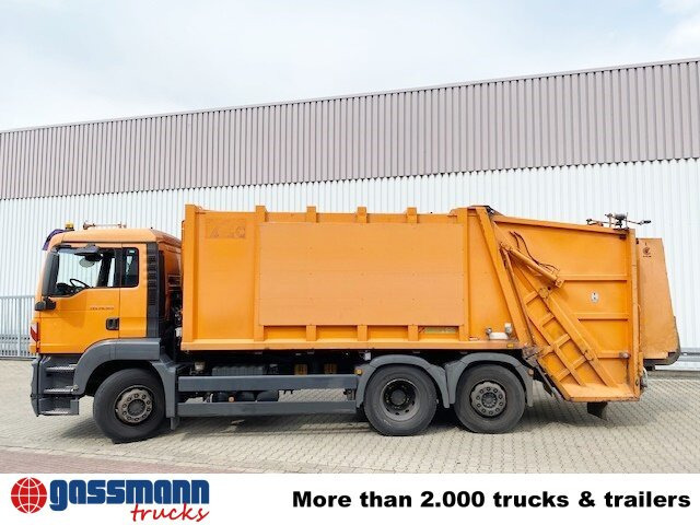 Prügiauto transporditavad ained jäätmed MAN TGS 26.320 6x2-4 BL, Lenkachse, Haller X2,: pilt 15