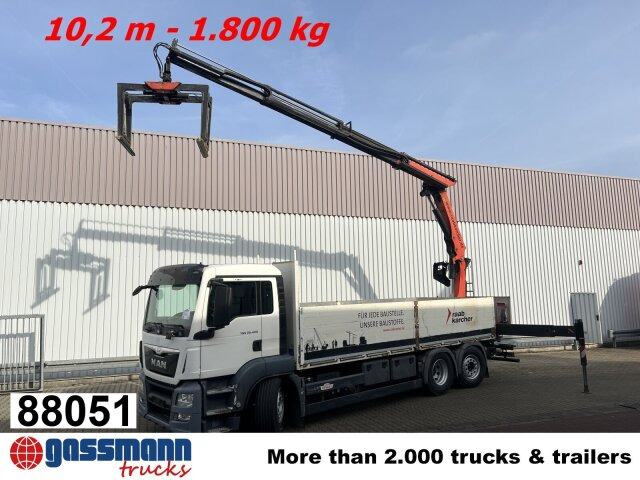 MAN TGS 26.400 6x2-4 LL, Navi, Lenk-/Liftachse, - Madelveok/ Platvormveok, Kraanaga veoauto: pilt 1 MAN TGS 26.400 6x2-4 LL, Navi, Lenk-/Liftachse, - Madelveok/ Platvormveok, Kraanaga veoauto: pilt 1
