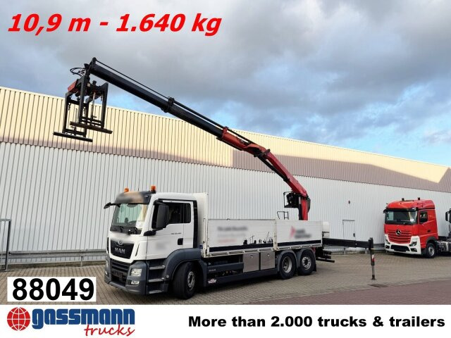 MAN TGS 26.420 6x2-4 LL, Navi, Lenk-/Liftachse, - Madelveok/ Platvormveok, Kraanaga veoauto: pilt 1 MAN TGS 26.420 6x2-4 LL, Navi, Lenk-/Liftachse, - Madelveok/ Platvormveok, Kraanaga veoauto: pilt 1