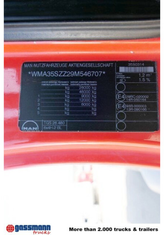 MAN TGS 26.480 6x4H-4 BL, Liebherr HTM 704, - Autobetoonisegisti: pilt 4 MAN TGS 26.480 6x4H-4 BL, Liebherr HTM 704, - Autobetoonisegisti: pilt 4