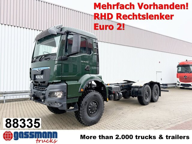 MAN TGS 33.440 6x6 BB CH RHD, Euro2, Rechtslenker, - Kabiinišassiiga veoauto: pilt 1 MAN TGS 33.440 6x6 BB CH RHD, Euro2, Rechtslenker, - Kabiinišassiiga veoauto: pilt 1