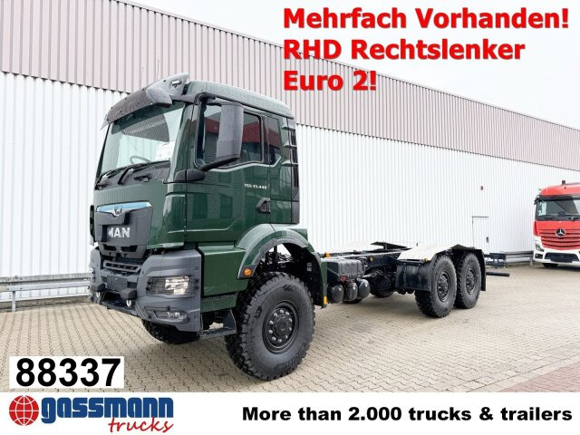 MAN TGS 33.440 6x6 BB CH RHD, Euro2, Rechtslenker, - Kabiinišassiiga veoauto: pilt 1 MAN TGS 33.440 6x6 BB CH RHD, Euro2, Rechtslenker, - Kabiinišassiiga veoauto: pilt 1