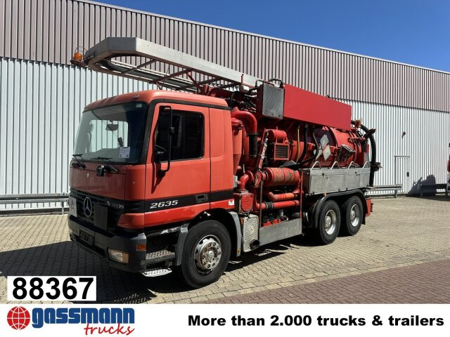 Mercedes-Benz Actros 2635 6x4, Kutschke Saug- und Spülwagen - Tänavapühkimismasin: pilt 1 Mercedes-Benz Actros 2635 6x4, Kutschke Saug- und Spülwagen - Tänavapühkimismasin: pilt 1