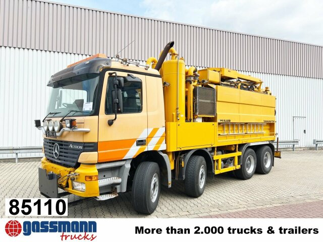 Mercedes-Benz Actros 3243 K 8x4/4, Müller Saug- und - Tänavapühkimismasin: pilt 1 Mercedes-Benz Actros 3243 K 8x4/4, Müller Saug- und - Tänavapühkimismasin: pilt 1
