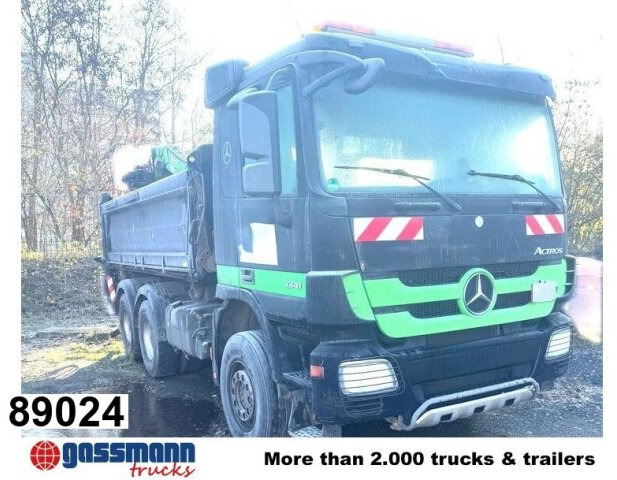 Mercedes-Benz Actros 3341 K 6x4, Bormatik links, Heckkran Penz - Kallurauto, Kraanaga veoauto: pilt 1 Mercedes-Benz Actros 3341 K 6x4, Bormatik links, Heckkran Penz - Kallurauto, Kraanaga veoauto: pilt 1