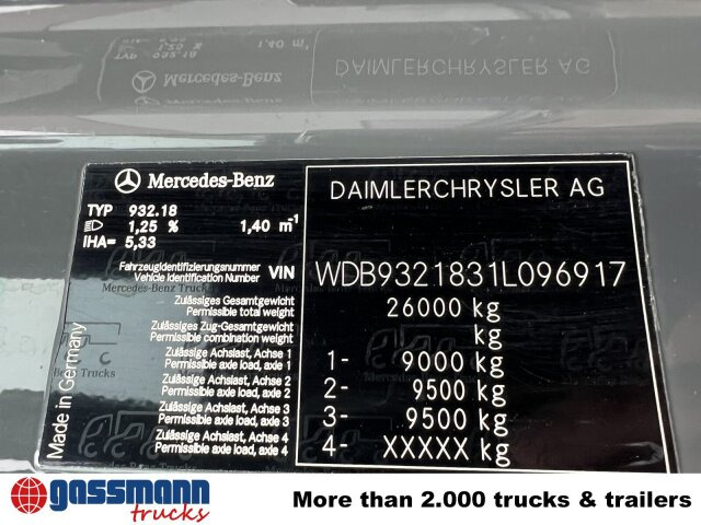 Mercedes-Benz Actros 3346 AK 6x6 - Kabiinišassiiga veoauto: pilt 3 Mercedes-Benz Actros 3346 AK 6x6 - Kabiinišassiiga veoauto: pilt 3