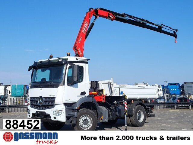 Mercedes-Benz Arocs 1835 K 4x2, MultimediaCockpit, Navi, Kran - Kallurauto, Kraanaga veoauto: pilt 1 Mercedes-Benz Arocs 1835 K 4x2, MultimediaCockpit, Navi, Kran - Kallurauto, Kraanaga veoauto: pilt 1