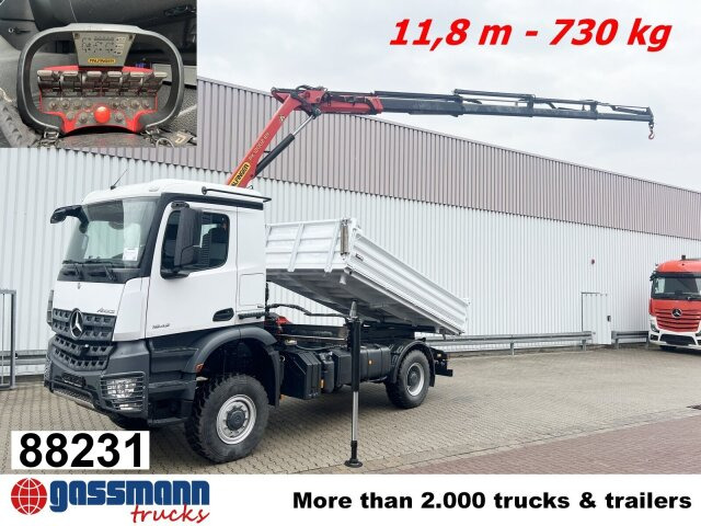 Mercedes-Benz Arocs 1842 AK 4x4, Kran Palfinger PK12001-EH C, - Kallurauto, Kraanaga veoauto: pilt 1 Mercedes-Benz Arocs 1842 AK 4x4, Kran Palfinger PK12001-EH C, - Kallurauto, Kraanaga veoauto: pilt 1