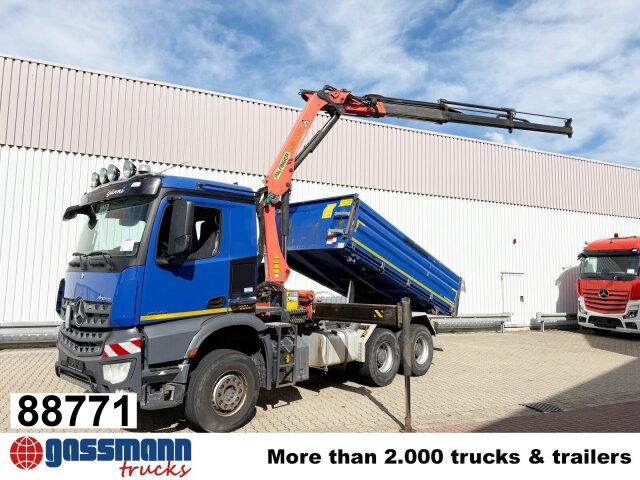 Mercedes-Benz Arocs 2643 K 6x4, Kran Palfinger PK13001-K B, - Kallurauto, Kraanaga veoauto: pilt 1 Mercedes-Benz Arocs 2643 K 6x4, Kran Palfinger PK13001-K B, - Kallurauto, Kraanaga veoauto: pilt 1