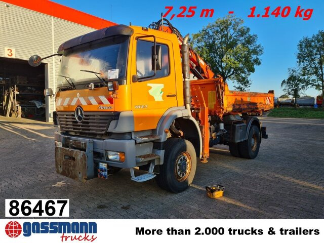 Mercedes-Benz Atego 1823 AK 4x4 mit Kran Atlas 85.2, Funk, - Kallurauto, Kraanaga veoauto: pilt 1 Mercedes-Benz Atego 1823 AK 4x4 mit Kran Atlas 85.2, Funk, - Kallurauto, Kraanaga veoauto: pilt 1