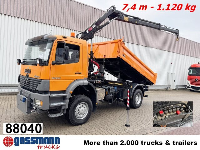 Mercedes-Benz Atego 1828 AK 4x4, Winterdienstausstattung, Kran - Kallurauto, Kraanaga veoauto: pilt 1 Mercedes-Benz Atego 1828 AK 4x4, Winterdienstausstattung, Kran - Kallurauto, Kraanaga veoauto: pilt 1