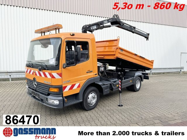 Mercedes-Benz Atego 815 K 4x2 mit Kran Hiab 055 B-1 CL - Kallurauto, Kraanaga veoauto: pilt 1 Mercedes-Benz Atego 815 K 4x2 mit Kran Hiab 055 B-1 CL - Kallurauto, Kraanaga veoauto: pilt 1