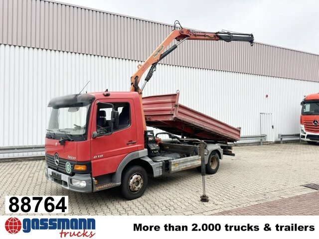 Mercedes-Benz Atego 818 K 4x2 mit Kran Palfinger PK 6500, 2x - Kallurauto, Kraanaga veoauto: pilt 1 Mercedes-Benz Atego 818 K 4x2 mit Kran Palfinger PK 6500, 2x - Kallurauto, Kraanaga veoauto: pilt 1