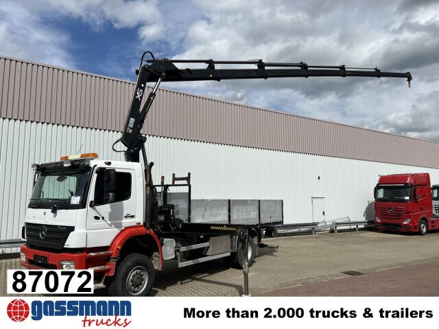 Mercedes-Benz Axor 1828 A 4x4 mit Kran Hiab XS 166 E-5 - Madelveok/ Platvormveok, Kraanaga veoauto: pilt 1 Mercedes-Benz Axor 1828 A 4x4 mit Kran Hiab XS 166 E-5 - Madelveok/ Platvormveok, Kraanaga veoauto: pilt 1