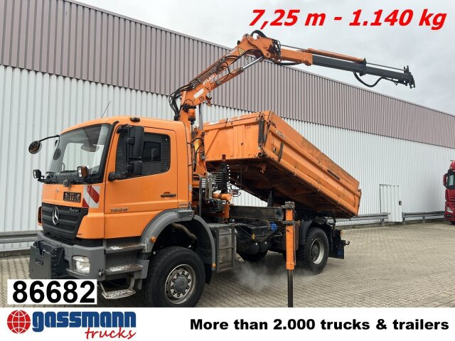 Mercedes-Benz Axor 1829 AK 4x4 mit Kran Atlas AK 85.2 - Kallurauto, Kraanaga veoauto: pilt 1 Mercedes-Benz Axor 1829 AK 4x4 mit Kran Atlas AK 85.2 - Kallurauto, Kraanaga veoauto: pilt 1