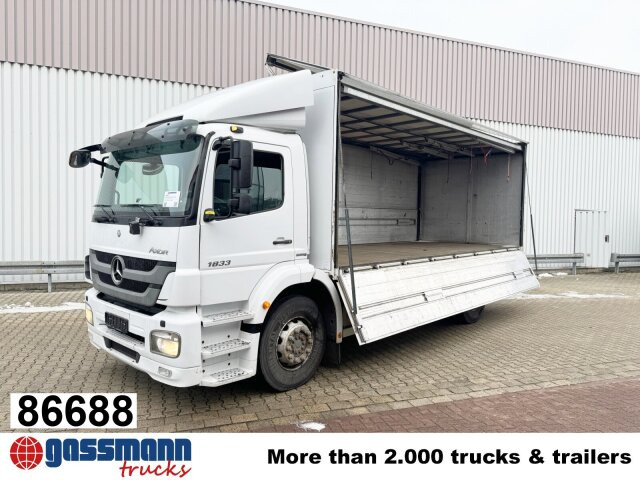 Mercedes-Benz Axor 1833 L 4x2, Getränkekoffer - Kasti veoauto: pilt 1 Mercedes-Benz Axor 1833 L 4x2, Getränkekoffer - Kasti veoauto: pilt 1