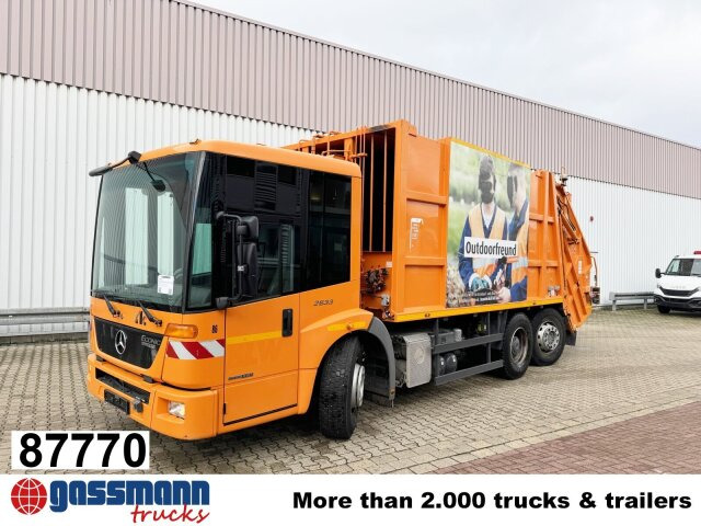 Mercedes-Benz Econic 2633 LL 6x2/4 NLA, EEV, Lenkachse, Haller - Prügiauto: pilt 1 Mercedes-Benz Econic 2633 LL 6x2/4 NLA, EEV, Lenkachse, Haller - Prügiauto: pilt 1