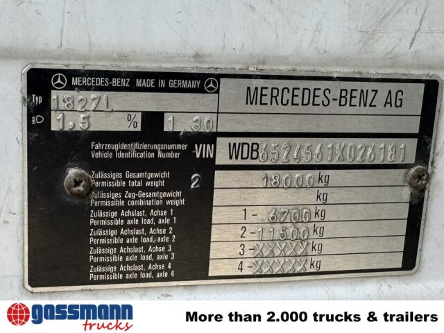 Mercedes-Benz SK 1827L 4x2 - Madelveok/ Platvormveok: pilt 5 Mercedes-Benz SK 1827L 4x2 - Madelveok/ Platvormveok: pilt 5