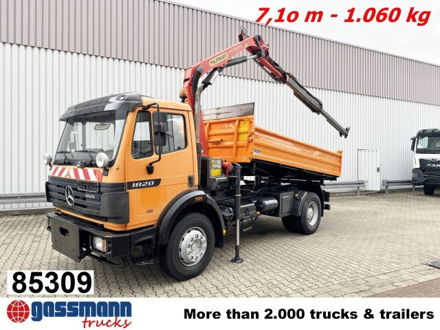 Mercedes-Benz SK II 1820/24 K 4x2, Winterdienstaustattung, - Kallurauto, Kraanaga veoauto: pilt 1 Mercedes-Benz SK II 1820/24 K 4x2, Winterdienstaustattung, - Kallurauto, Kraanaga veoauto: pilt 1