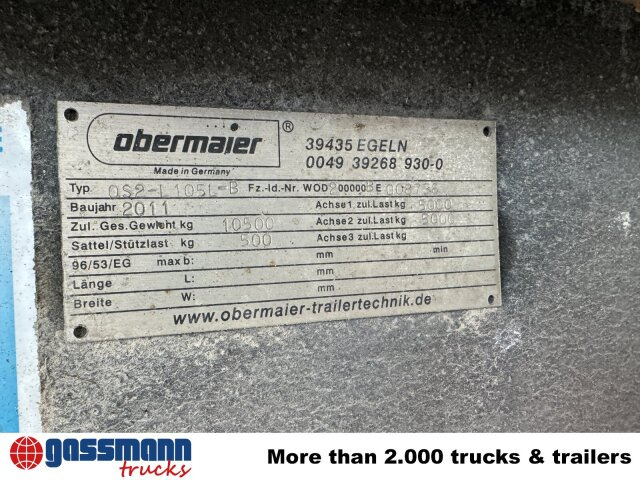 Obermaier OS2-L105 L/B, durchladbar, Edscha, - Platvormhaagis/ Madelhaagis: pilt 5 Obermaier OS2-L105 L/B, durchladbar, Edscha, - Platvormhaagis/ Madelhaagis: pilt 5