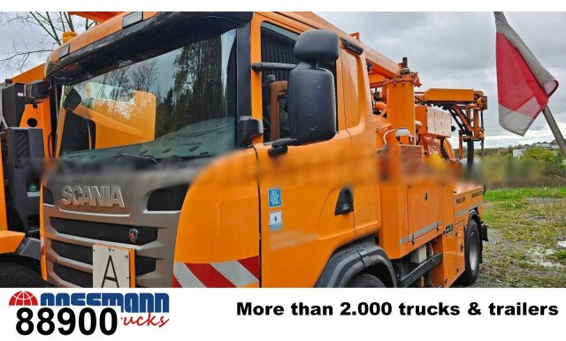 Scania G 320 4x2, Müller Vacumaster ca. 5,5m³, Funk - Tänavapühkimismasin: pilt 1 Scania G 320 4x2, Müller Vacumaster ca. 5,5m³, Funk - Tänavapühkimismasin: pilt 1