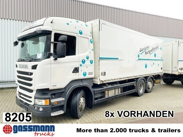 Scania R450 LB 6x2-4 Getränkekoffer, Retarder, - Kasti veoauto: pilt 1 Scania R450 LB 6x2-4 Getränkekoffer, Retarder, - Kasti veoauto: pilt 1