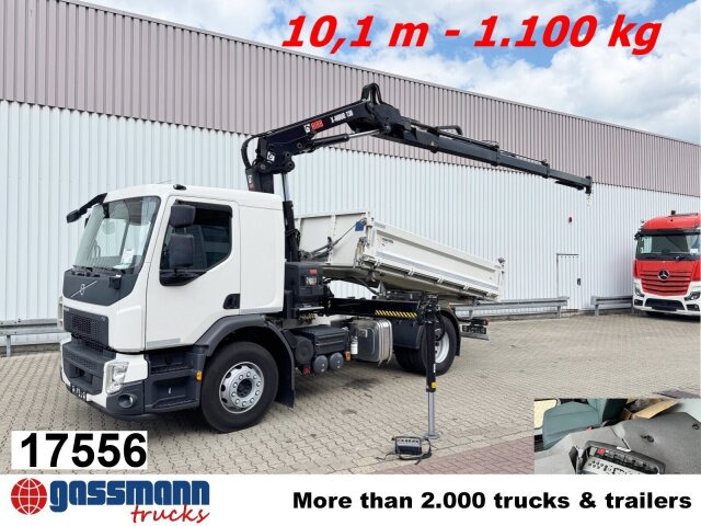 Volvo FE 320 4x2 mit Kran Hiab X-Hiduo 138 ES-3, Funk - Kallurauto, Kraanaga veoauto: pilt 1 Volvo FE 320 4x2 mit Kran Hiab X-Hiduo 138 ES-3, Funk - Kallurauto, Kraanaga veoauto: pilt 1