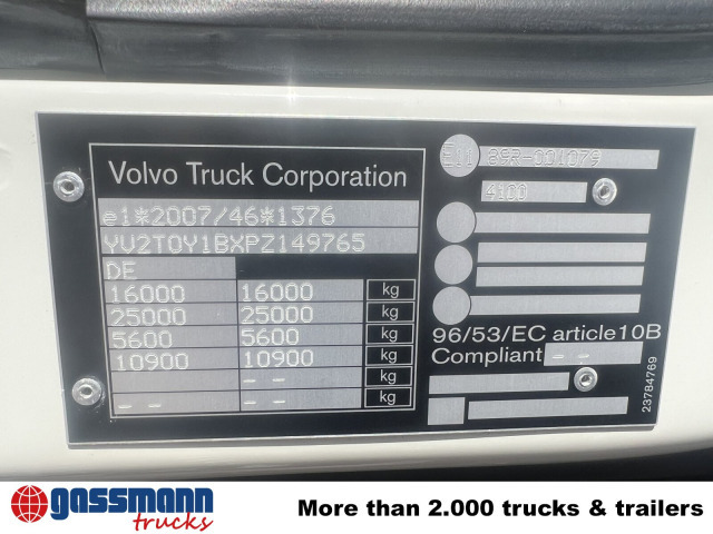 Volvo FL 280 4x4, Nebenantrieb - Kabiinišassiiga veoauto: pilt 4 Volvo FL 280 4x4, Nebenantrieb - Kabiinišassiiga veoauto: pilt 4