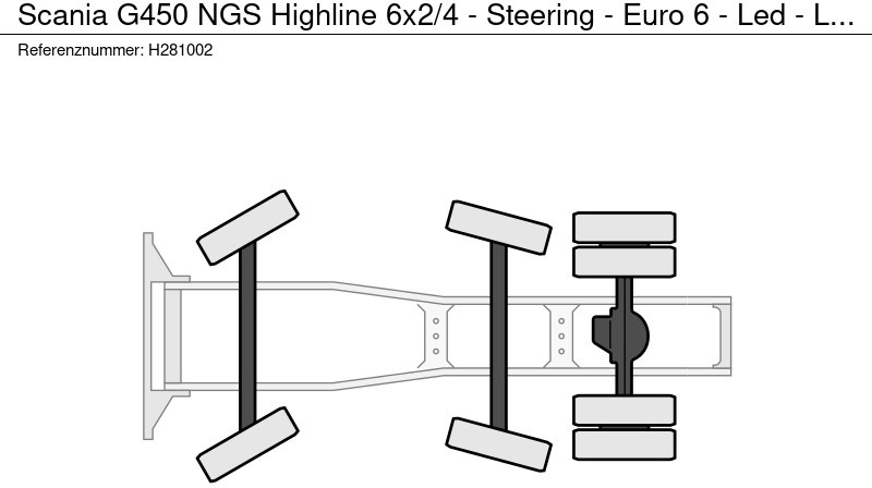 Scania G450 NGS Highline 6x2/4 - Steering - Euro 6 - Led - Leather - Chassis cover - Sadulveok: pilt 5 Scania G450 NGS Highline 6x2/4 - Steering - Euro 6 - Led - Leather - Chassis cover - Sadulveok: pilt 5