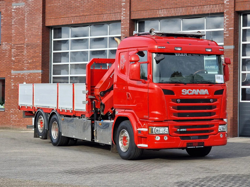 Scania G450 6x2*4 - HMF 2620 K5 Crane with remote - Retarder - Steering axle - Kraanaga veoauto: pilt 2 Scania G450 6x2*4 - HMF 2620 K5 Crane with remote - Retarder - Steering axle - Kraanaga veoauto: pilt 2