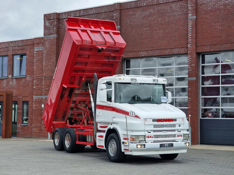 Scania T124-470 6x2 - Tipper - Manual gearbox - Full steel - Robson Drive - New Engine - Torpedo/Hauber - Kallurauto: pilt 1 Scania T124-470 6x2 - Tipper - Manual gearbox - Full steel - Robson Drive - New Engine - Torpedo/Hauber - Kallurauto: pilt 1