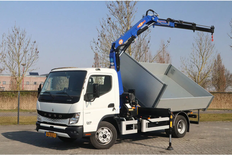 FUSO Canter 7C18 | 4X2 | 3-WAY TIPPER | PM 6.5 KRAN /CRANE - Kraanaga veoauto: pilt 1 FUSO Canter 7C18 | 4X2 | 3-WAY TIPPER | PM 6.5 KRAN /CRANE - Kraanaga veoauto: pilt 1