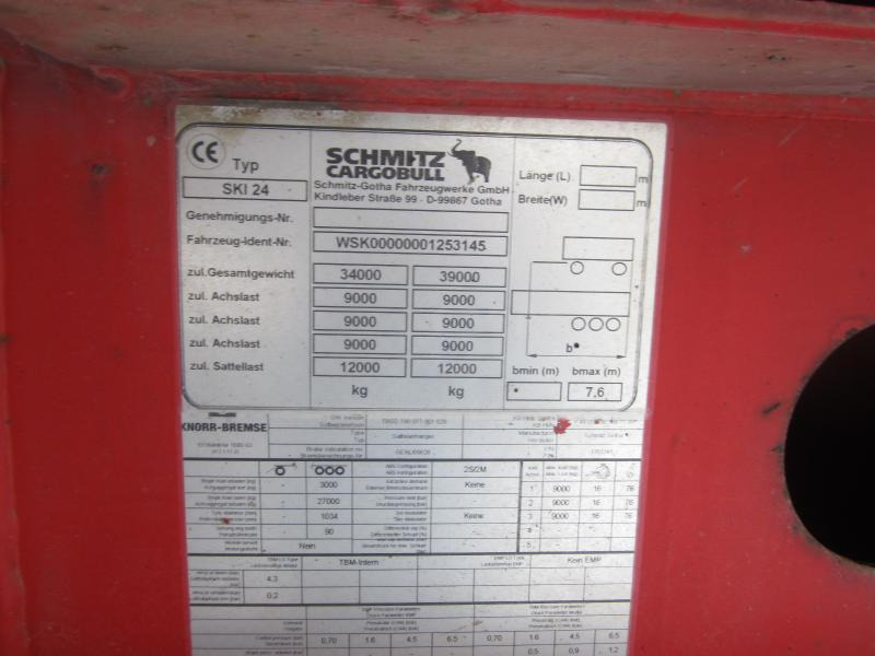Schmitz Cargobull SKI 24 - Kallur-poolhaagis: pilt 3 Schmitz Cargobull SKI 24 - Kallur-poolhaagis: pilt 3