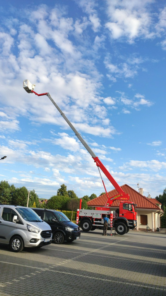 Veoautolt tõusev platvorm MAN TGM 18.280 4x4 Zwyżka Bison Palfinger TKA 28 Podnośnik Koszowy: pilt 32