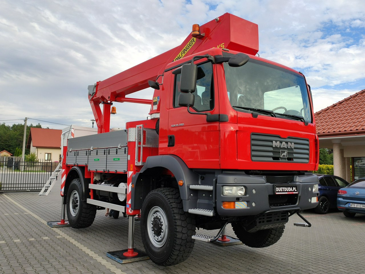 Veoautolt tõusev platvorm MAN TGM 18.280 4x4 Zwyżka Bison Palfinger TKA 28 Podnośnik Koszowy: pilt 45