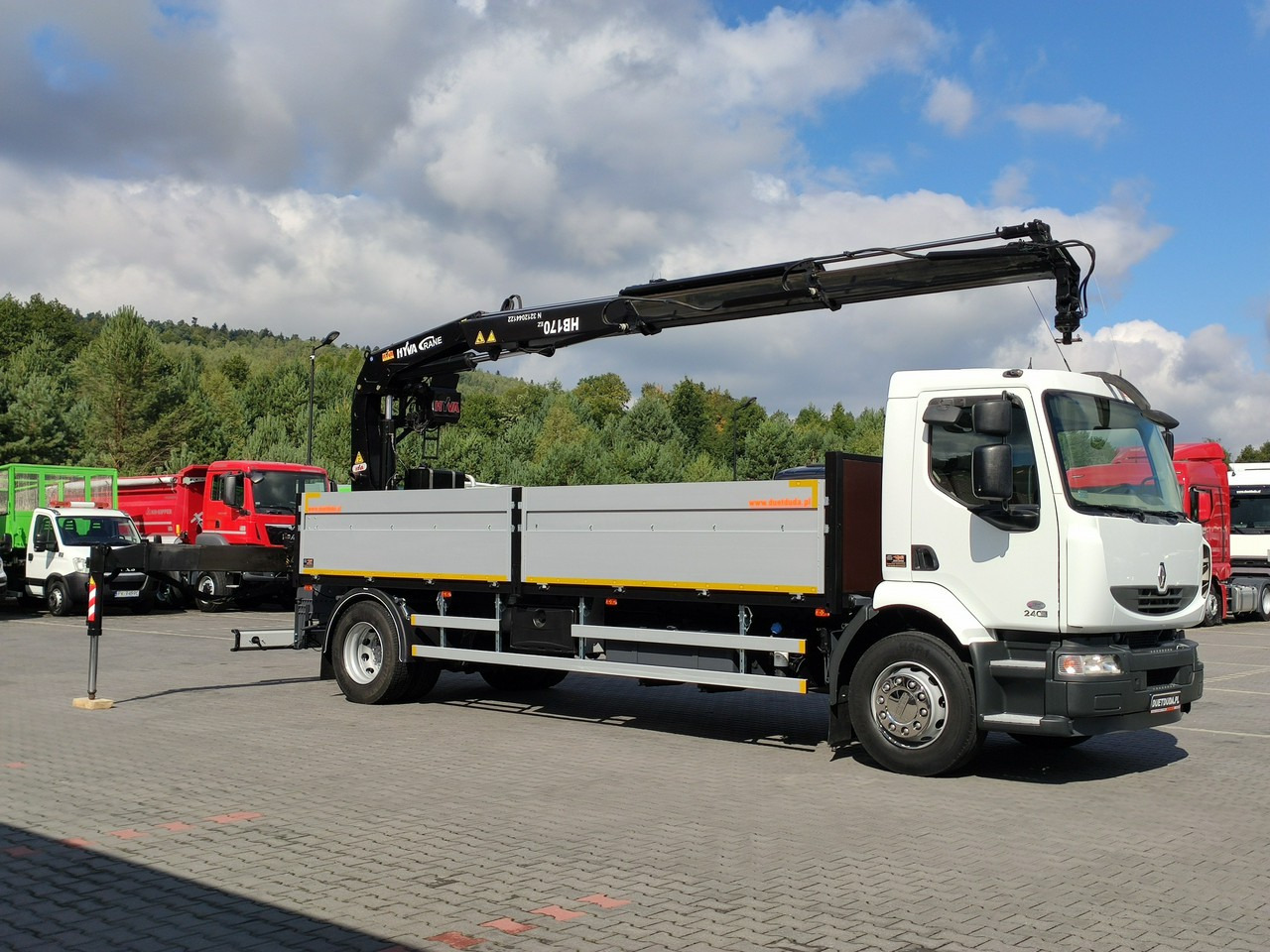 Madelveok/ Platvormveok, Kraanaga veoauto Renault Midlum 180.240DXI + HDS HYVA HB170E2 Udzwig 3.6Tony: pilt 9