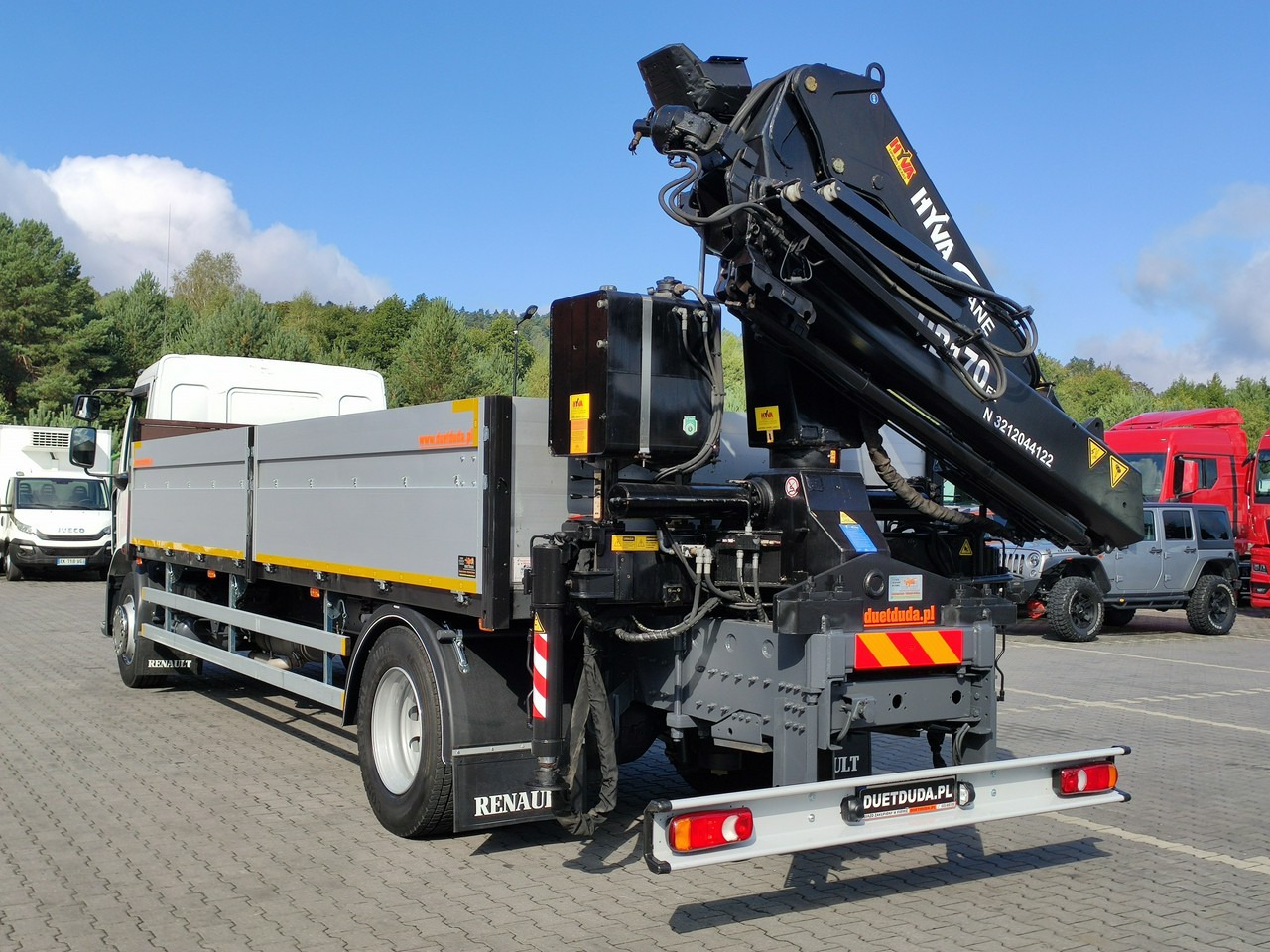Madelveok/ Platvormveok, Kraanaga veoauto Renault Midlum 180.240DXI + HDS HYVA HB170E2 Udzwig 3.6Tony: pilt 30